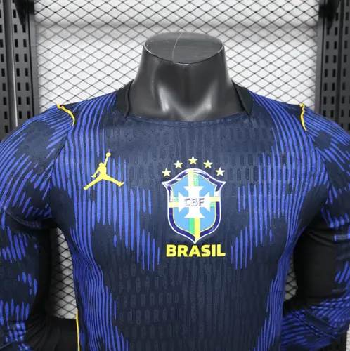 2026 Manches Longues Version Joueur Brazil Extérieur Maillot Football AAA qualité fan — view 3