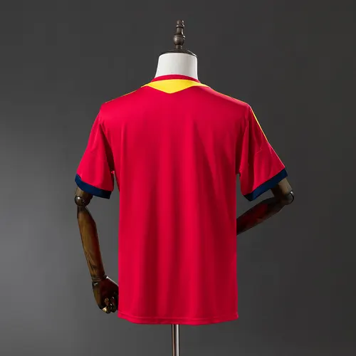 2013 Retro Spanien Heim-Fußballtrikot AAA Fan-Qualität — view 2