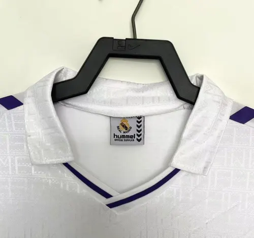 1988-1990 Retro Real Madrid Home Soccer Jersey  — view 3