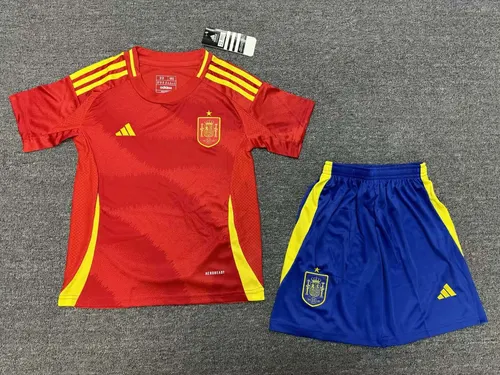 2024 España Camiseta de Fútbol Local AAA Grado Aficionado Talla Infantil — view 3