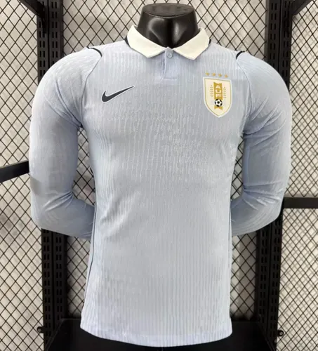 Camisa de Futebol Manga Longa Versão Jogador Uruguai Casa 2026  — view 1