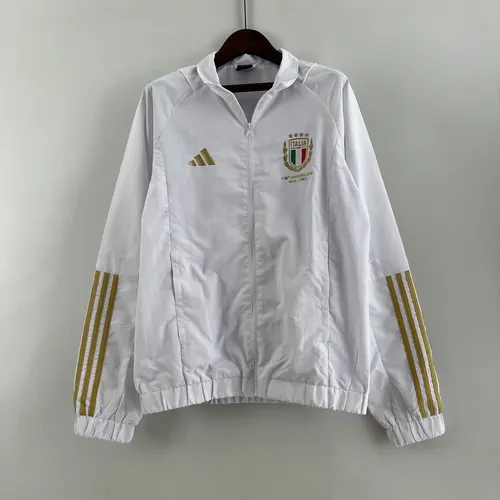 2023 Italien Windjacke Weiß Trikot