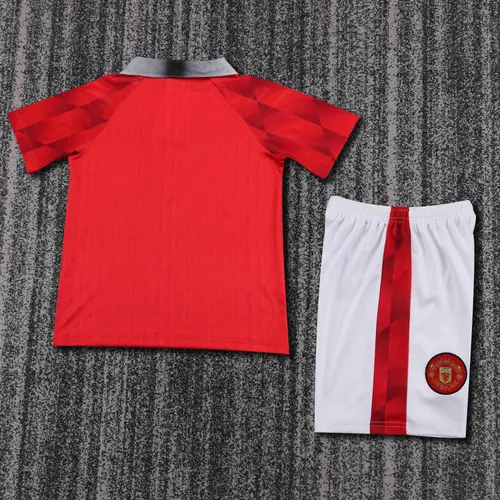 1996-1997 Retro Manchester United Home Football Shirt  Kids Size — view 2