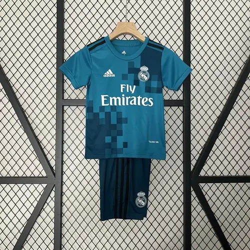 قميص ريال مدريد الثالث الخارجي الرجعي 2017/2018 جودة تايلاندية مقاس الأطفال — view 1