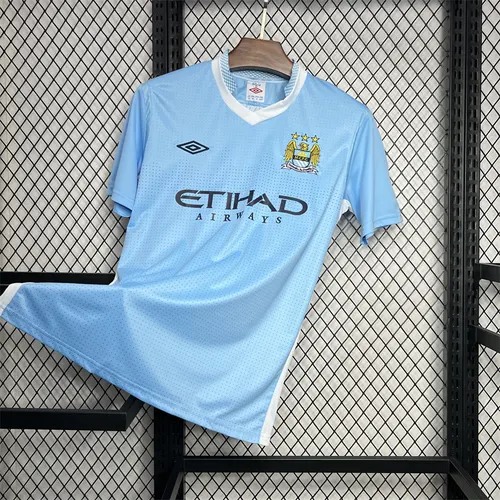 2011/2012 Retro Manchester City Heim Fußballtrikot AAA fan-gradät — view 3