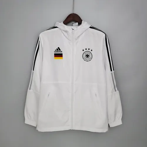 Camiseta de Fútbol Alemania Blanca Chubasquero 2021 — view 1