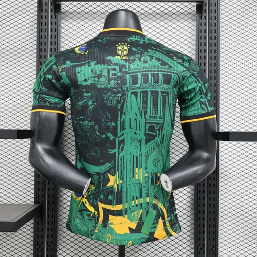 2024 Player Version Brazil Special Edition Green Football Shirt  — view 2