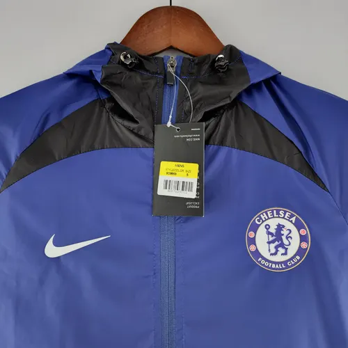 Chaqueta Cortavientos Chelsea 2022 Azul Negro — view 3