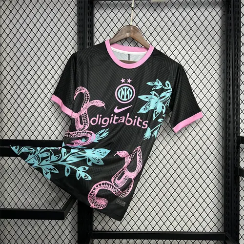 2024/2025 Inter Mailand Sonderedition Rosa Fußballtrikot AAA fan-gradät — view 3