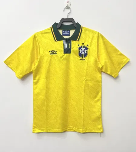 1991-1993 Retro Brazil Home Soccer Jersey  — view 1