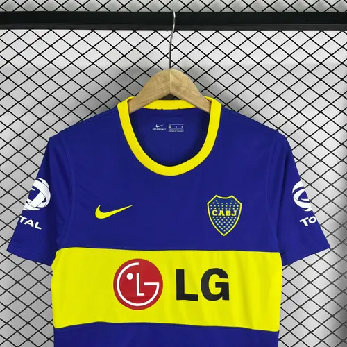 2010/2011 Retro Boca Juniors Home Football Jersey   — view 3