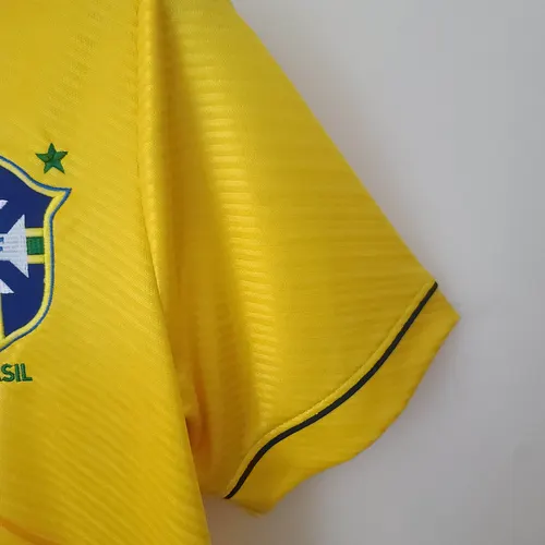 Camisa de Futebol Brasil Casa Retro 1994 — view 8