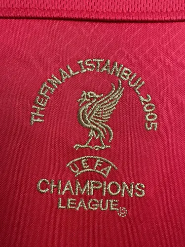 2004/2005 Camisa Retrô Liverpool FC Home Manga Longa  — view 5