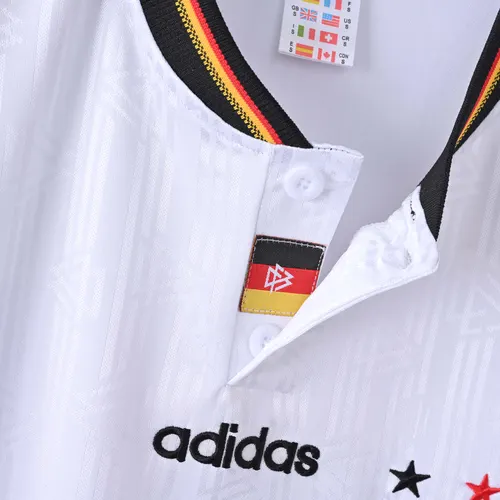 1996 Retro Germany Home Soccer Jersey Football Shirt  — view 4