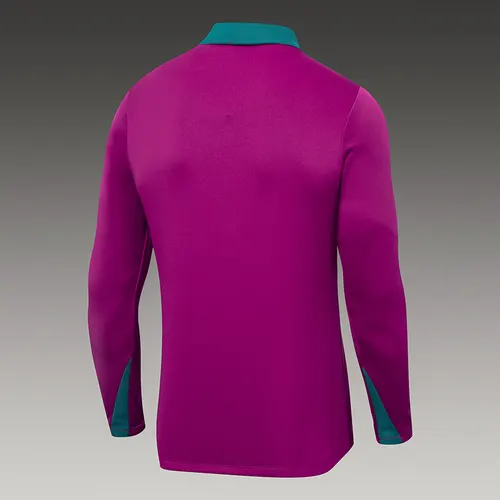 2024/2025 Psg Paris Saint-Germain Half-Pull Training Suit Rose Red Set — view 4
