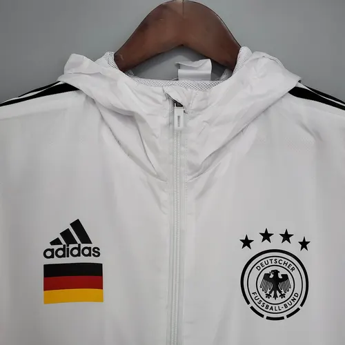 Camiseta de Fútbol Alemania Blanca Chubasquero 2021 — view 3