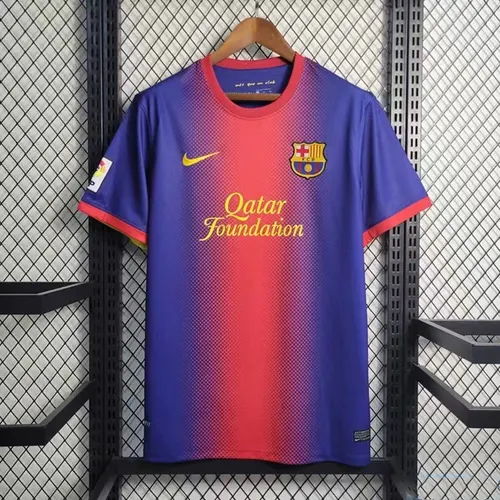 قميص برشلونة المنزلي الرجعي لموسم 2012/2013 جودة تايلاندية — view 1