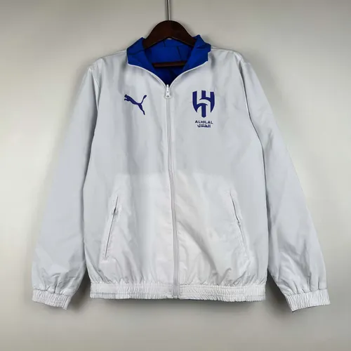 2023/2024 Al-Nassr Reversible Windbreaker(White-Blue)Soccer Jersey  — view 2