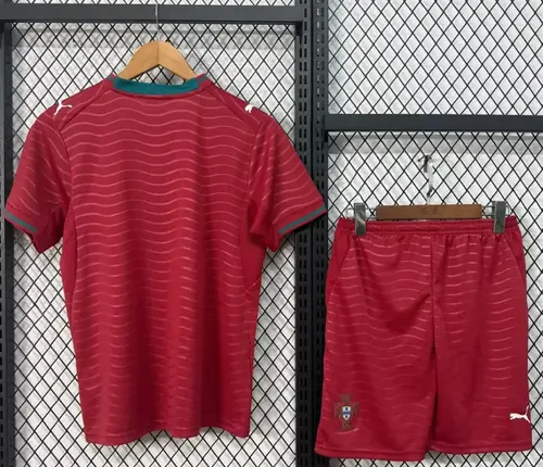 2026/2027 Portugal Uniforme Principal Camisa de Futebol  Tamanho Infantil — view 2