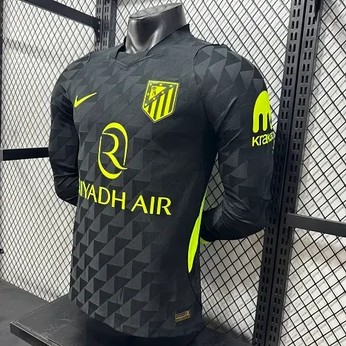 Camisa de Futebol Atlético de Madrid 2026/2027 Fora Manga Longa Versão Jogador   — view 4