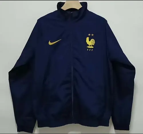 Camiseta de Fútbol Cortavientos 2024 de Francia Azul Marino AAA calidad aficionado — view 1