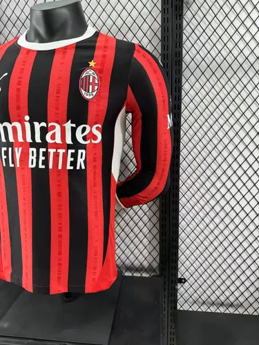 قميص كرة قدم AC Milan داخل الأرض بأكمام طويلة نسخة اللاعب 2024/2025 جودة تايلاندية — view 8
