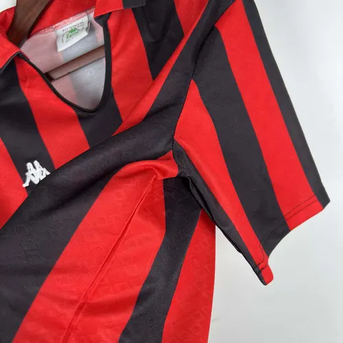 قميص كرة قدم AC Milan الكلاسيكي داخل الأرض 1989/1990 جودة تايلاندية — view 8