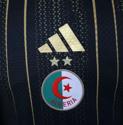 2026 Player Algerien Nationalmannschaft Trainingsanzug Schwarz Fußballtrikot  — view 4