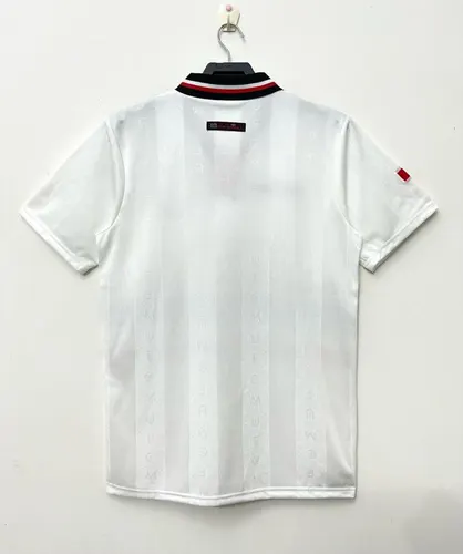 1998/1999 Retro Manchester United Away White Football Shirt  — view 2