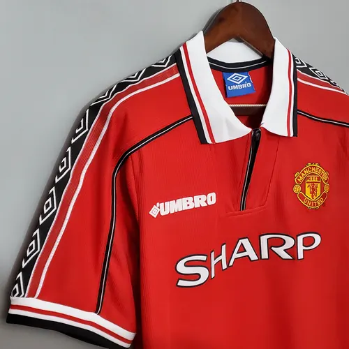 1998/1999 Retro Manchester United Home Football Shirt  — view 6