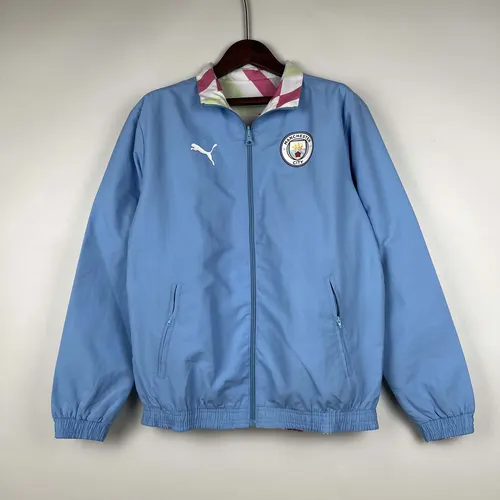 Camiseta de Fútbol Cortavientos Reversible Azul Manchester City 2023/2024  — view 2