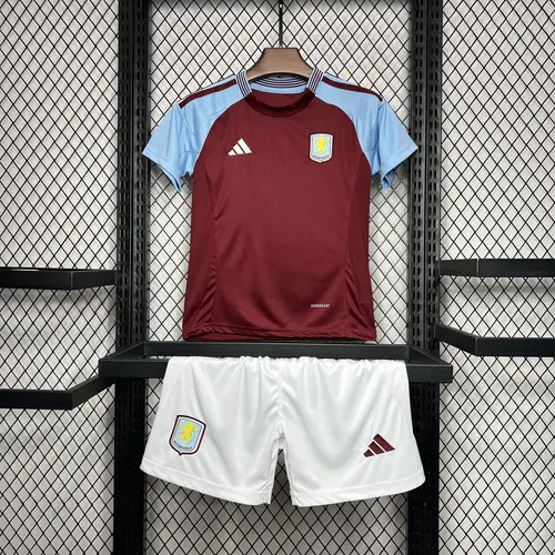 2024/2025 Aston Villa Home Football Jersey Shirt  Kids Size