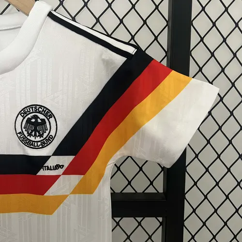 Camisa Retrô 1990 Germany Home de Futebol AAA qualidade de fã Tamanho Infantil — view 9