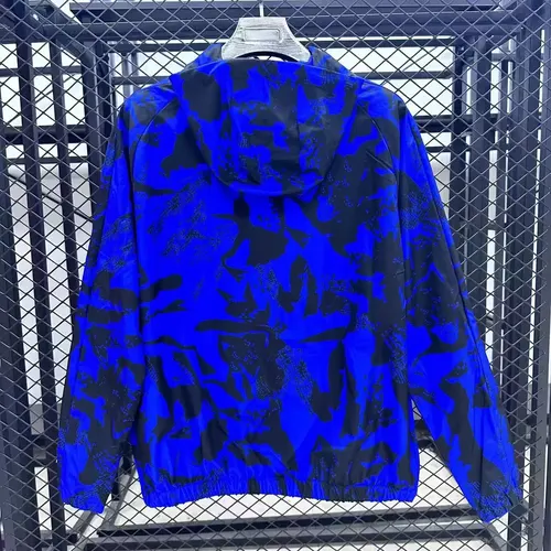 2025/2026 Barcelona Windbreaker Blue and Black Jersey  — view 2