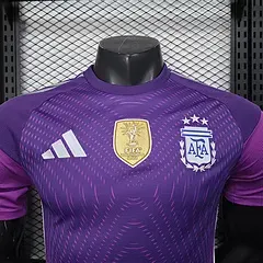 2025/2026 Player Version Argentina Goalkeeper Purple Football Jersey  — view 3