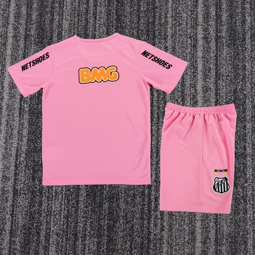 Camisa de Futebol Rosa Retro Santos 2012/2013   Tamanho Infantil — view 2