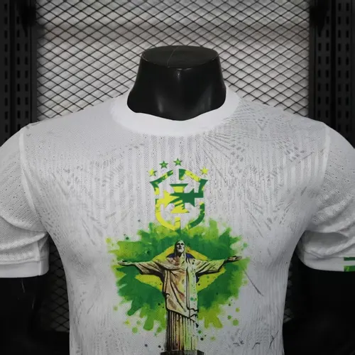 Camiseta de fútbol Edición Especial blanca de Jesús de Brasil 2025/2026 versión jugador  — view 3