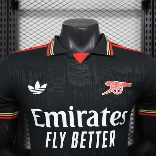 2025/2026 Versión Jugador Arsenal Edición Especial Negra Camiseta de Fútbol  — view 3
