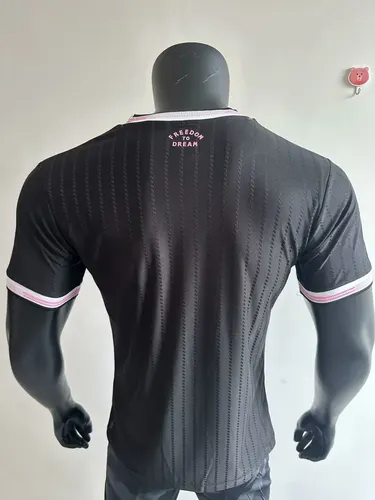 2025/2026 Player Version Inter Miami Zweites Auswärts Schwarzes Fußballtrikot  — view 2