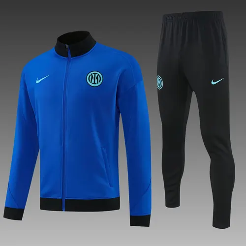 2026/2027 Inter Mailand Full Zip Trainingsanzug Blau Fußballtrikot  
