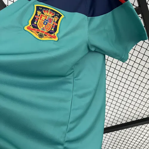 2010 Retro España Portero Verde Camiseta de Fútbol — view 8