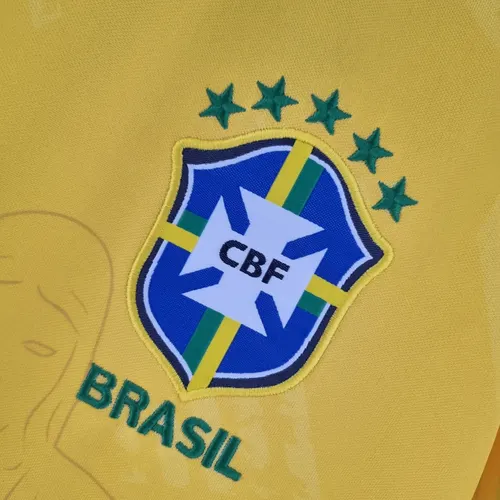 2022 قميص البرازيل الكلاسيكي الأصفر لكرة القدم — view 5