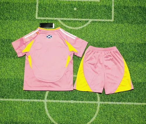 Camisa de Futebol Escócia Seleção Nacional Fora 2025/2026  Tamanho Infantil — view 2