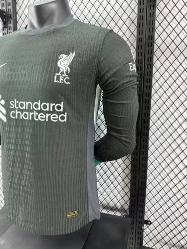 2024/2025 Langarm Liverpool Auswärts Spielerversion Fußballtrikot  — view 8