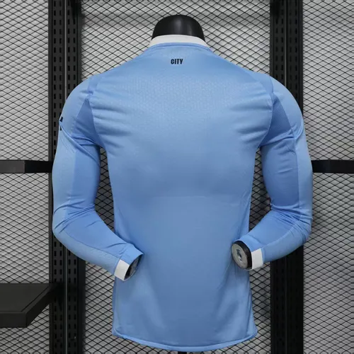 2025/2026 Long Sleeve Player Version Manchester City Home Football Shirt  — view 2