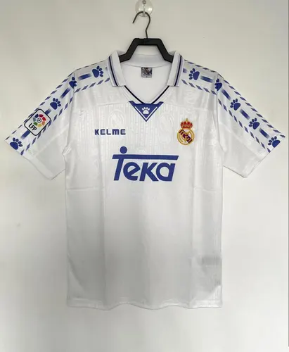 Camisa de Futebol Real Madrid Terceiro Casa Retrô 1996/1997 - — view 1