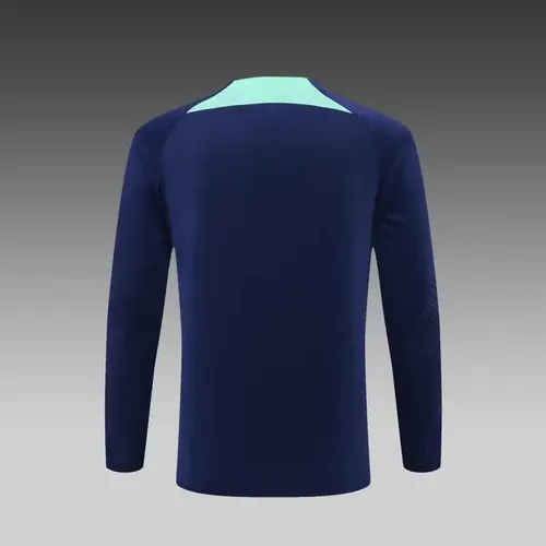2022/2023 Internazionale Milan Half-Pull Training Suit Royal Blue Football Jersey  Set — view 6