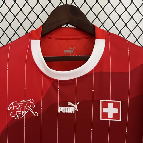 Camisa de Futebol Casa Suíça 2023  — view 3