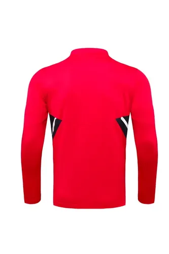 2022/2023 Bayern Half-Pull Training Suit Red Black Jersey Set  — view 4