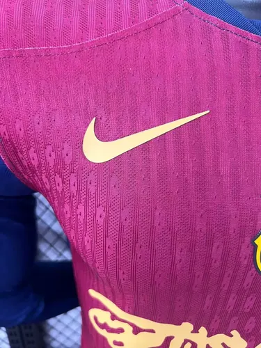 2024/2025 Long Sleeve Player Version Barcelona x Travis Scott Collab Home Football Shirt  — view 4